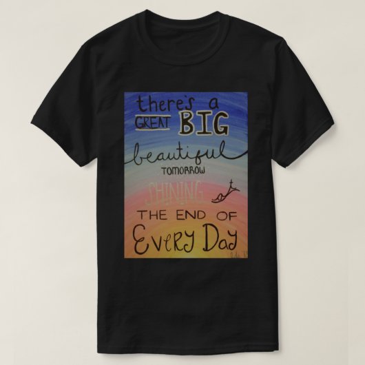 Un Grand Beau Demain T-Shirt Classique (Design devant)