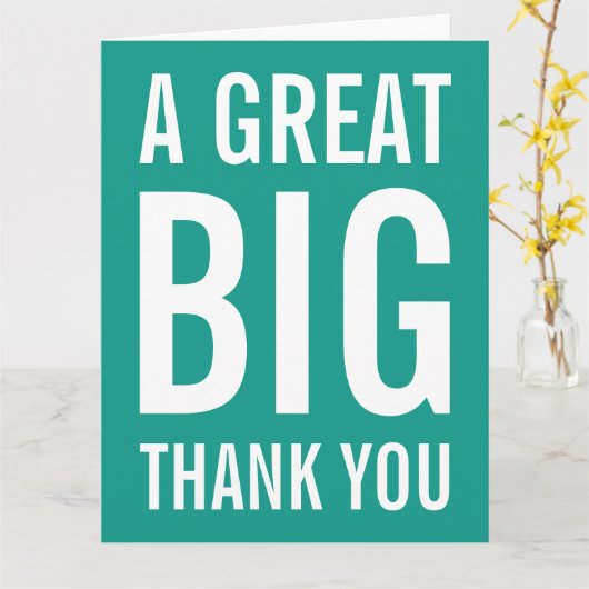 Un grand Carte de remerciements (Fleur jaune)