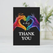 🌈 ❤️ Un grand MERCI Coeur de mariage de fierté (Debout devant)