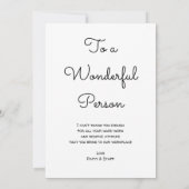 Un grand Merci de la typographie noire Doodles (Dos)