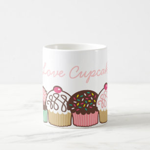 Un groupe de tasse de petits gâteaux