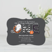 Un Halloween automne 1er anniversaire Invitation d (Debout devant)