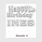 Un Happy Birthday Autocollants (Feuille)