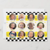 Un heureux Dude Milestone Invitations photo (Dos)