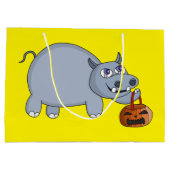 Un hippo avec un sac Citrouille (Dos)