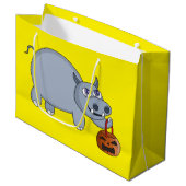 Un hippo avec un sac Citrouille (Devant Angle)