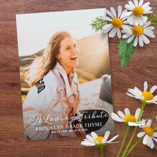 Un hommage amoureux Programme commémoratif photo c