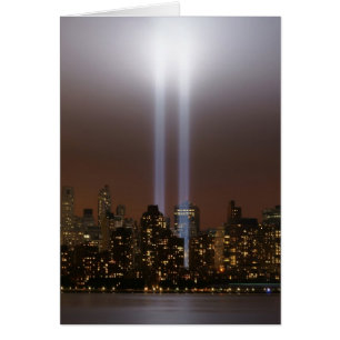 Un hommage au World Trade Center à New York.