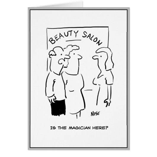 Un homme a demandé un magicien au salon de beauté. (Devant)