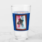 Un homme avec une coupe de verre guitare (Dos)