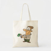 Un Homme Coupe Le Sac fourre-tout De L'Argent (Devant)