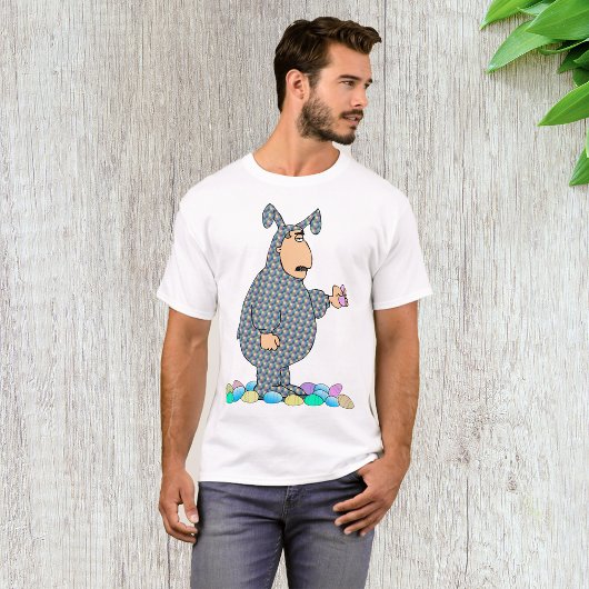 Un Homme En T-Shirt De Pâques Bunny Mens