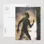 Un homme invisible dans la carte postale de New Yo (Devant / Derrière)