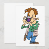 Un Homme Prend Une Invitation Photo (Devant / Derrière)