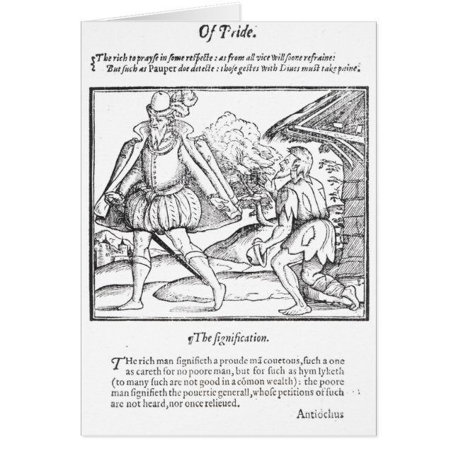 Un homme riche jette un mendiant en lambeaux (Devant)