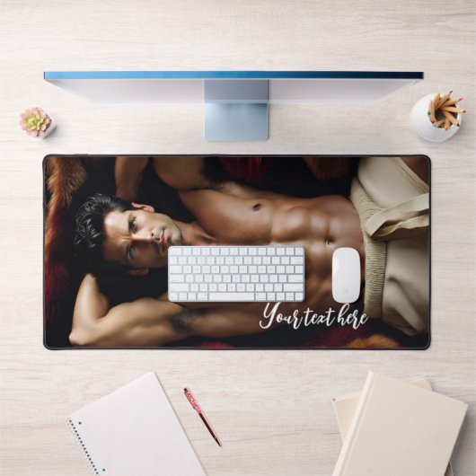 Un homme sur un tapis en peau de ours (Bureau 1)