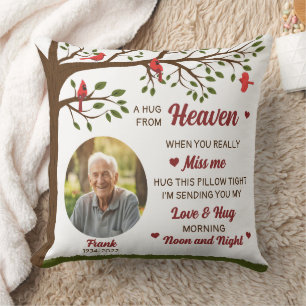 Un Hug Du Ciel Coussin Photo Personnalisé