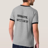 Un I P - T-shirt - investigateur paranormal (Dos)
