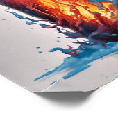 Un incendie dans un poster de bocal (Coin)