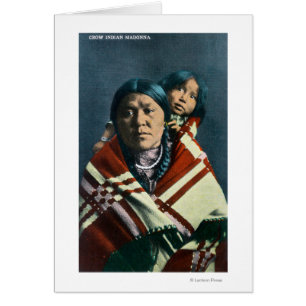 Un Indien Madonna de corneille et enfant