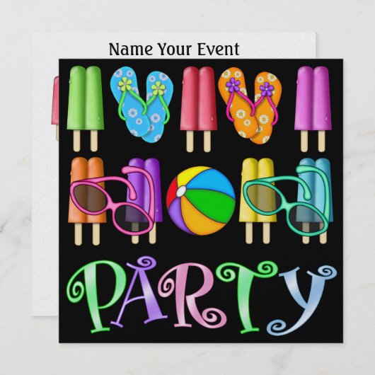 Un Invitation COOL - SRF (Devant / Derrière)