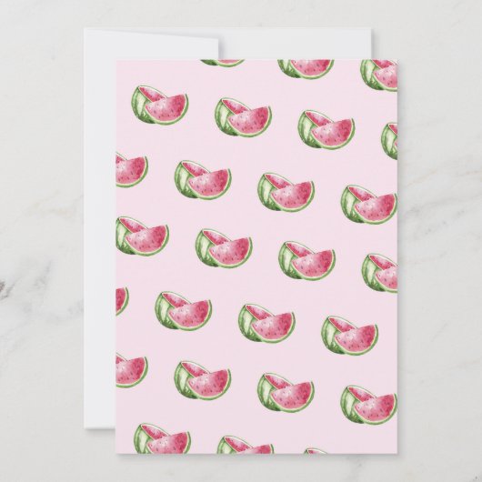 Un Invitation dans une pastèque de Melon Premier a (Dos)