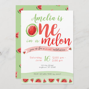 Un Invitation dans une pastèque de Melon Premier a
