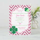 Un Invitation de Baby shower irlandais Lucky Littl (Debout devant)