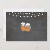 Un invitation de craie de lumières de bières de (Dos)