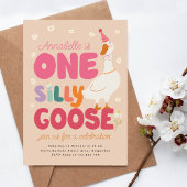 Un Invitation de l'anniversaire d'une oie sotte, u
