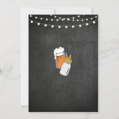 Un invitation rose de craie de bières de douche de (Dos)