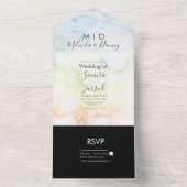 Un Invitation Tout Compris Arc-en-Ciel en Marbre Colo (À l'intérieur)