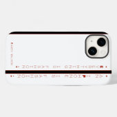 "Un iPhone est la mode", Apple iPhone 14 Coque (Verso (horizontal))