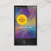 Un iPhone noir comme Carte de visite (Devant)