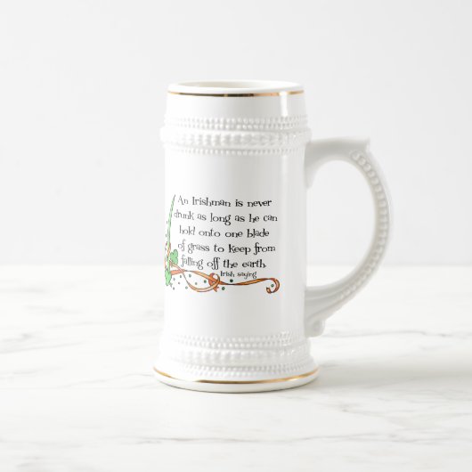 Un Irlandais N'Est Jamais Coupé... Mug (Droite)