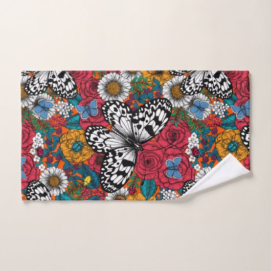 Un jardin coloré (Serviette à main)