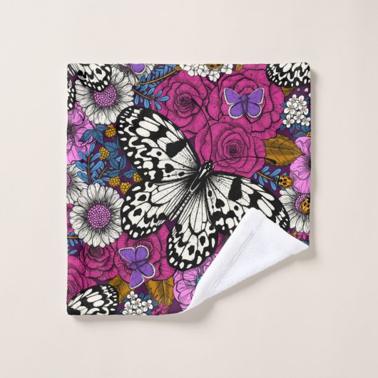 Un jardin coloré II (Gant de toilette)