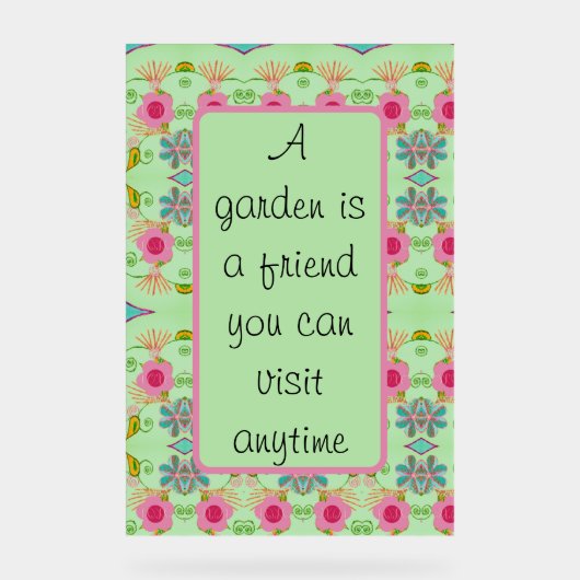 Un jardin est un ami (Recto)