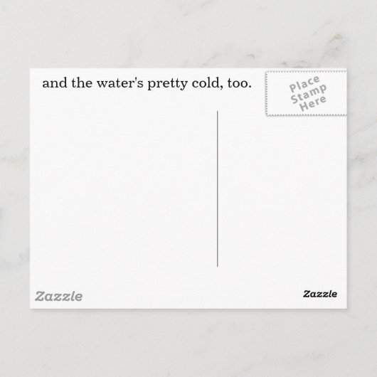 Un jeu de empreintes... Carte postale (Dos)