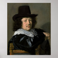 Un jeune homme - Frans Hals Poster Art