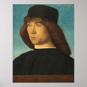 Un jeune homme - Giovanni Bellini Fine Art Poster