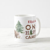 Un joli Camper Keepsaké Mug pour l'anniversaire ou (Devant droit)