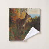 Un Joli Cerf En Forêt (Gant de toilette)