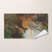 Un Joli Cerf En Forêt (Serviette à main)