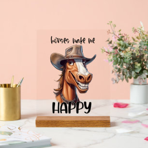 Un joli cheval joyeux mot art