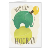 Un joli éléphant vert. animal Anniversaire de enfa