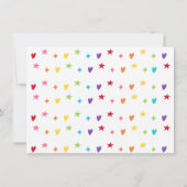 Un joli nuage arc-en-ciel en Merci d'anniversaire (Dos)