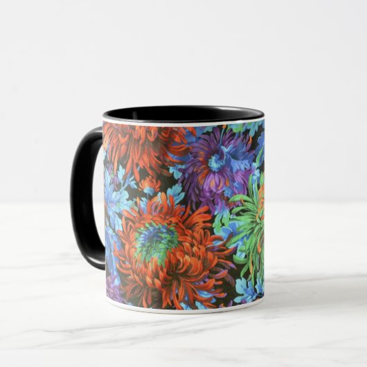 Un joli Philip Jacobs Tissu Chrysanthemum Mug (Devant gauche)