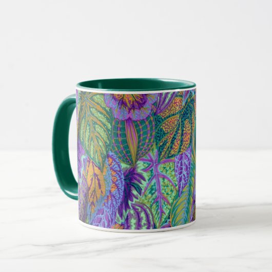 Un joli Philip Jacobs Tissu Coleus Mug (Devant gauche)