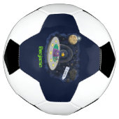 Un joli poisson heureux dans l'espace dessin animé (Tourné)